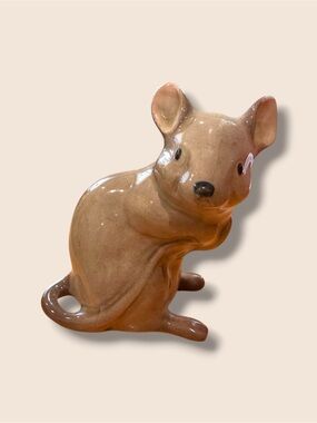 Beswick England Brown Ceramic Mouse Figurine
